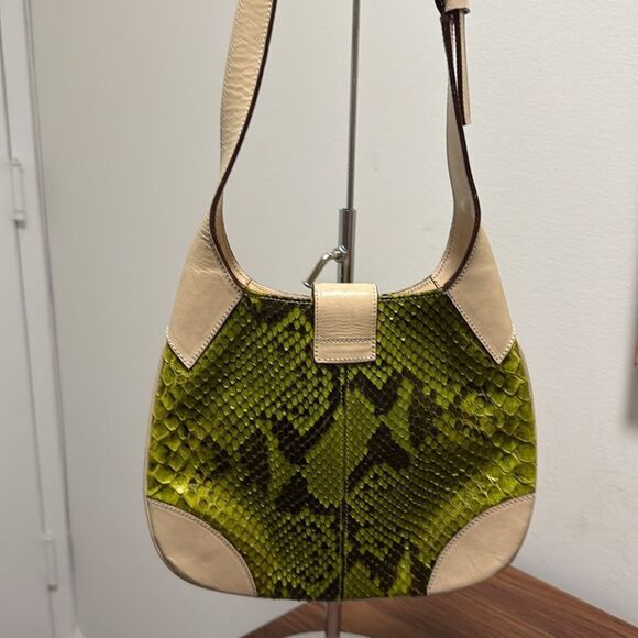 Dolce & Gabbana Python & Leather Satchel Shoulder Bag. - Picture 3 of 8